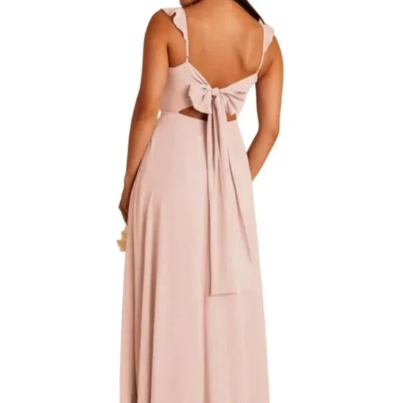Birdy Grey Let's Get this Party Started Doris Pale Pink Gown Size M - Picture 8 of 9